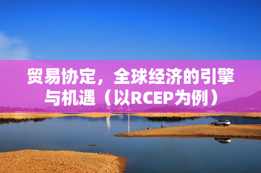 贸易协定，全球经济的引擎与机遇（以RCEP为例）